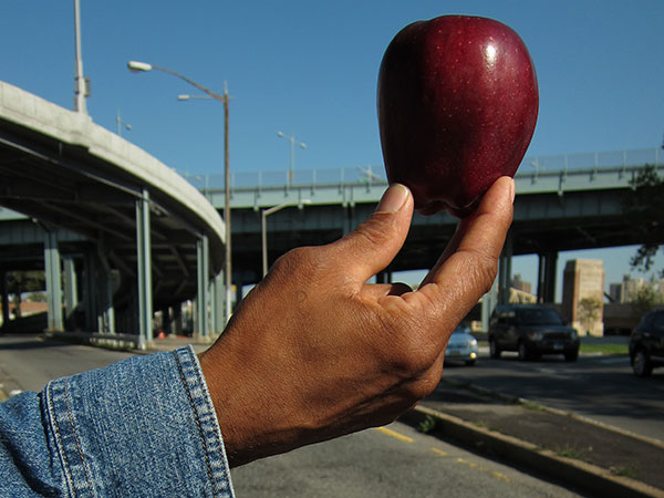 Black Cherokee with apple